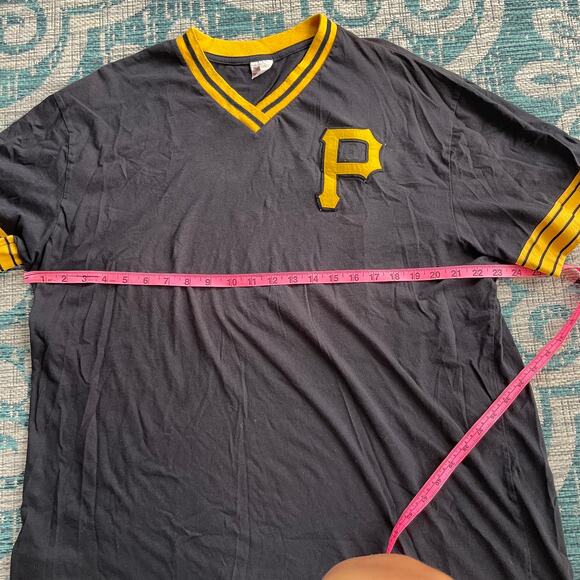 Vintage Pittsburgh Pirates‎ Mitchell & Ness Cooperstown Collection T-Shirt Black - Picture 12 of 13